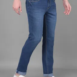 Canary London Men Smart Slim Fit Low-Rise Light Fade Clean Look Printed Stretchable Jeans image 2