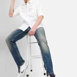 Jack & Jones Men Ben Slim Fit Heavy Fade Stretchable Cotton Jeans image 4