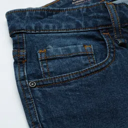 Roadster Women Navy Blue Skinny Fit Mid-Rise Clean Look Stretchable Cropped Jeans image 5