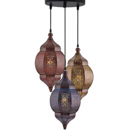 homesake Lewis Multicolour Metal Cluster Hanging Light image 2