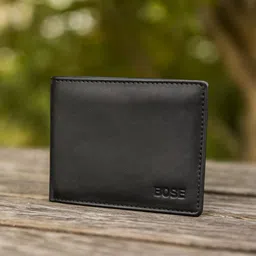 bose international Men & Women Trendy Brown Genuine Leather Wallet image 1