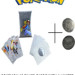 Pokemon Silver Metal Foil Card With 1 Limited Edition Pokemon Silver Coin .-image-43