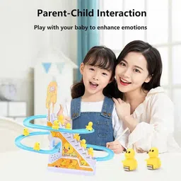 ardaki Duck Track Toys for Kids Automatic Stair-Climbing Ducklings Lights & Music Toy image 4