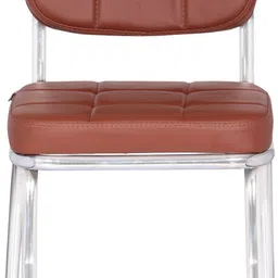 da urban Benton Tan Without Arms | Heavy Duty Frame | Study Chair | Leatherette Office Visitor Chair image 3