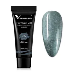 VENALISA UV & LED Glitter Acrylic Poly Nail Extension Gel 15 g - Shade K54-image-47