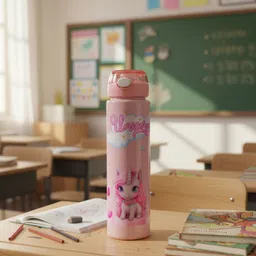 pappu plastic Unicorn water bottle 800 ml Water Bottle image 3