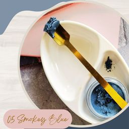 KINDED Set Of 2 Makeup Pigments Loose Shimmer Powder Eyeshadow - Smokey Blue & Carrot Red-picture-26