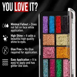 Adbeni 12 Color Shimmery Bridal Eyeshadow Palette 18g - Ranen 1249 image 5