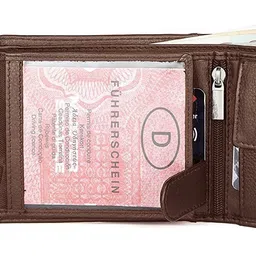 wildhorn Men Casual Brown Genuine Leather Wallet image 3