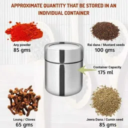 visaxmi Steel Grocery Container - 200 ml image 5