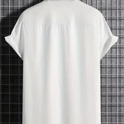 fitoda fashion Men Regular, Super Slim Fit Printed Ribbed Collar Casual Shirt image 2