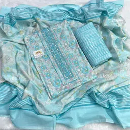 silkora Unstitched Pure Cotton Salwar Suit Material Printed-picture-18