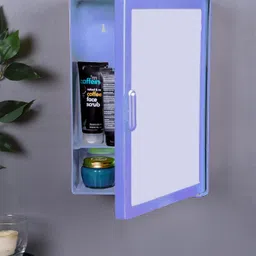 zahab bathroom cabinet with mirror Plastic Wall Shelf image 5