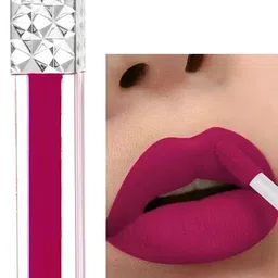 tanvi27 Non Transfer Waterproof Longlast Matte Liquid Lipstick Dark pink-picture-24