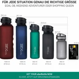 720°dgree Tritan Fruit Infuser BPA Free Water Bottle 1500ml for Gym, Sports, Office, etc. 1500 ml Bottle image 5