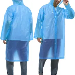 jhsent Solid Men Raincoat image 3