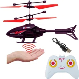 little finds RC Helicopter with Hand Gravity Sensor, Flying Toy with 3D Light & Safety Sensor image 4