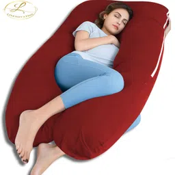 Microfibre Pregnancy Pillow Pack of 1 Solid-image-17