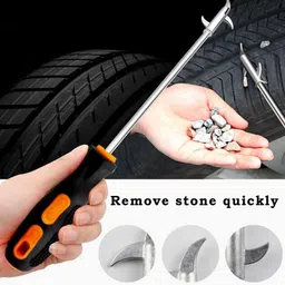 omkarzone 2 in 1 Car Tyre Stone Remover Tool E Vehicle Tool Kit-picture-49