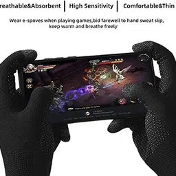 ™ Anti Sweat Breathable Full Hand Gloves, Mobile Touch Riding Games Use Gloves Gym & Fitness Gloves-image-24