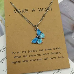 Pinapes Women Silver-Toned & Blue Silver-Plated Enamelled Chain-picture-17