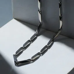 SALTY Men Stainless Steel Figaro Style Chain image 2