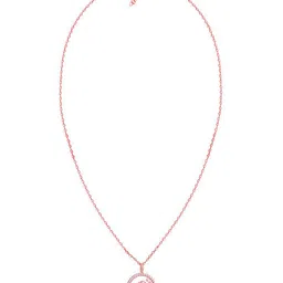 GIVA Women Rose Gold-Plated Contemporary Pendants with Chains image 4