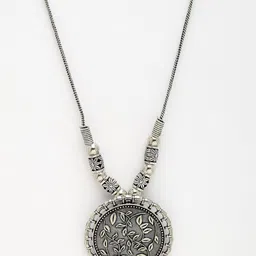 NVR Silver-Plated Circular Shape Pendant With Chain image 4