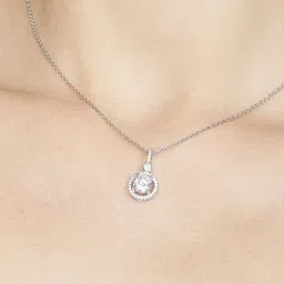 GIVA 925 Silver Drizzle Drop Pendant with Box Chain image 4