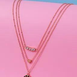 Cierra Rose Gold-Plated Layered Necklace-picture-16