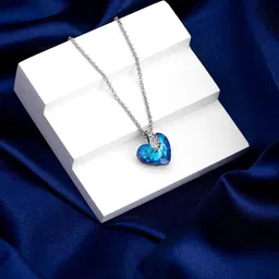 Yellow Chimes Heart Pendant With Chain-image-53