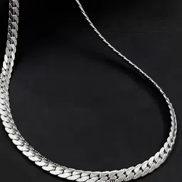 KARISHMA KREATIONS Set Of 2 Unisex Stainless Steel Silver-Plated Chain-picture-19