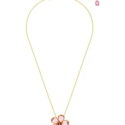 SWAROVSKI Idyllia Floral Design Gold Plated Pendant with Chain-picture-37