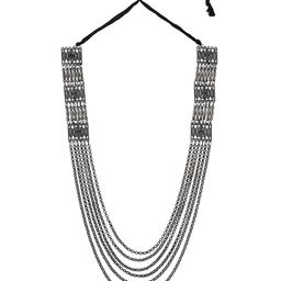 TEEJH Silver-Plated Layered Necklace-picture-30