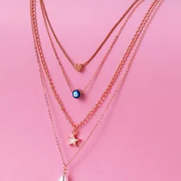 Cierra Rose Gold-Plated Layered Necklace-picture-27