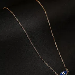 DressBerry Gold-Toned & Blue Gold-Plated Necklace-image-59