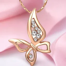 Okos Rose Gold-Plated Necklace-image-11