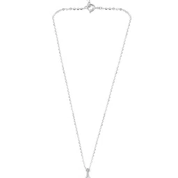 Silvora by Peora Silver-Plated Sterling Silver Rhodium-Plated Necklace image 3