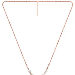 Peora Gold-Plated Beads Studded Chain Necklace image 4