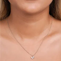 BEWITCHED Gold-Plated Butterfly Rhinestone Studded Necklace image 4