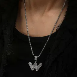 French Accent Men Silver Plated Pendant image 4