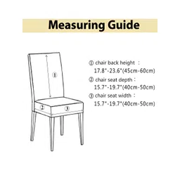 HOUSE OF QUIRK Pista Green Printed Stretchable Chair Covers image 4