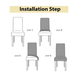 HOUSE OF QUIRK Pista Green Printed Stretchable Chair Covers image 2