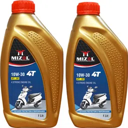 mizol Premium Quality 1L Combo Pack Of 2 4T 10W30 API-SM High-Mileage Engine Oil-picture-10