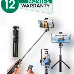 ZmiZc ® [12 months Warranty] S1 Portable Bluetooth selfie stick with wireless remote access and extendable tripod stand for mobile Bluetooth Selfie Stick-image-31