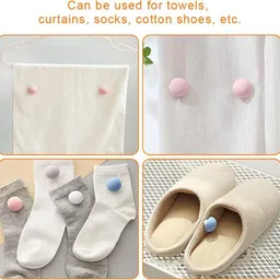 sukeyba Duvet Clips Set with Pins and Buttons - Quilt Cover Fixing Holder Cotton Cloth Clips image 3