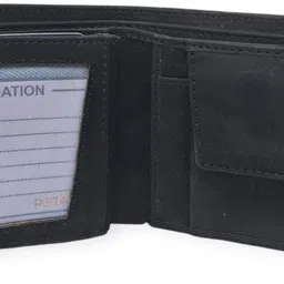 rotate Men Casual Black Artificial Leather Wallet image 3