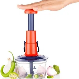 tygahitesh by tygahitesh Premium Push Chopper 650ml 3 Blades Vegetable Chopper image 3