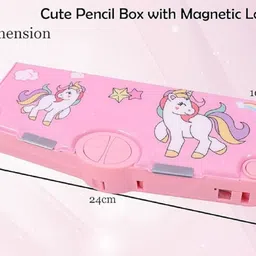 zizi Unicorn Unicorn stationary Art Plastic Pencil Box image 5