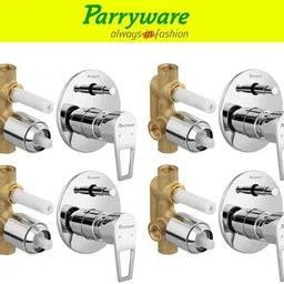 parryware Espirion concealed Diverter Body with Concealed Upper Part set of 4 pic 139 Faucet Set-picture-20